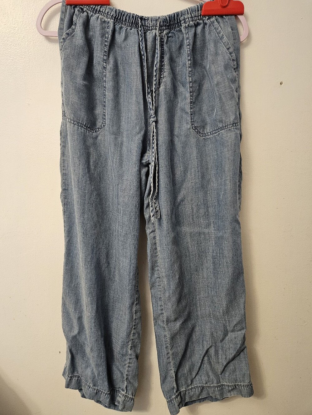 Workshop Republic Clothing NWOT Light Blue Jeans With Drawstring Waist